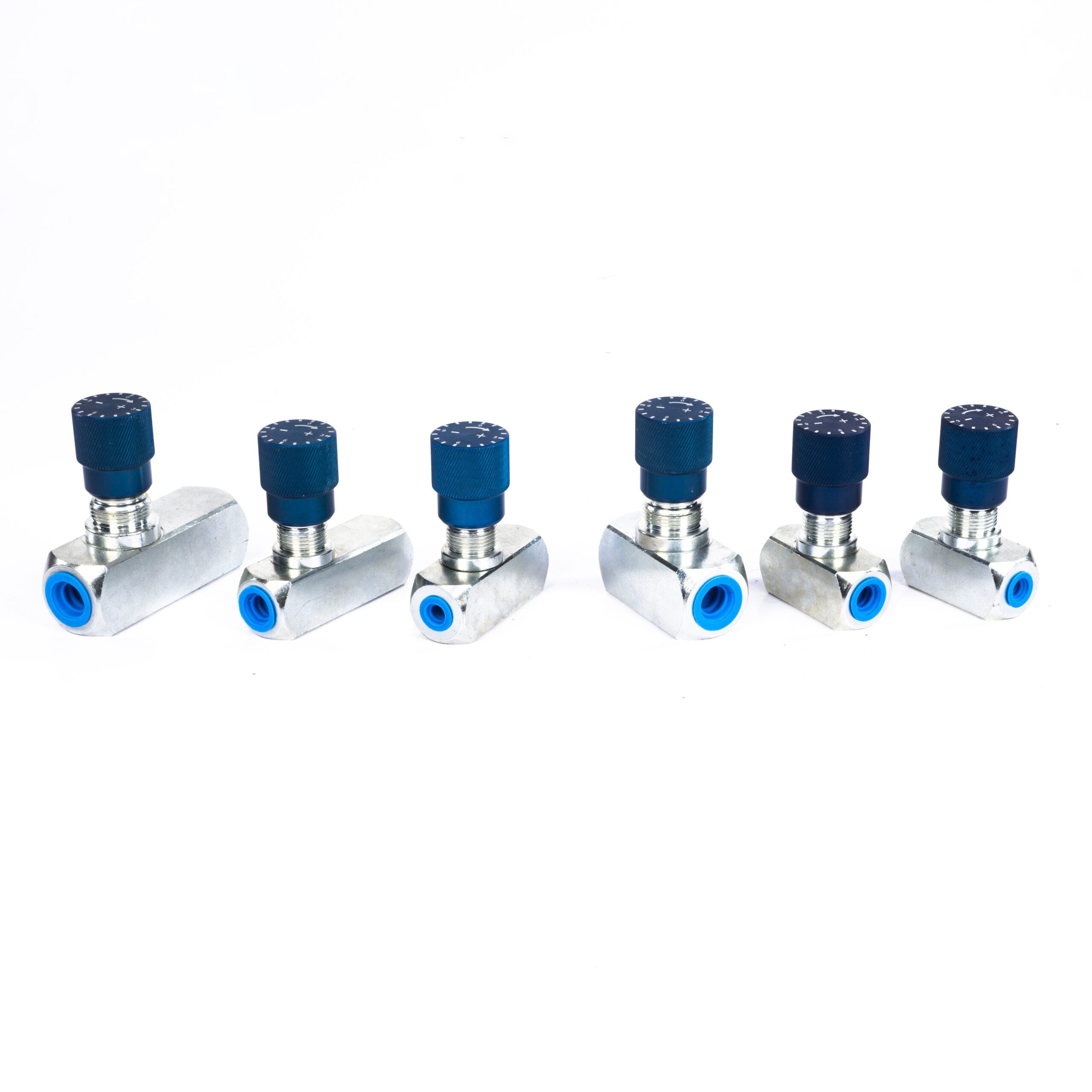 Hydraulisches Durchflussregelventil – Drosselventil ohne Rückschlagfunktion 1/4", 3/8" und 1/2"