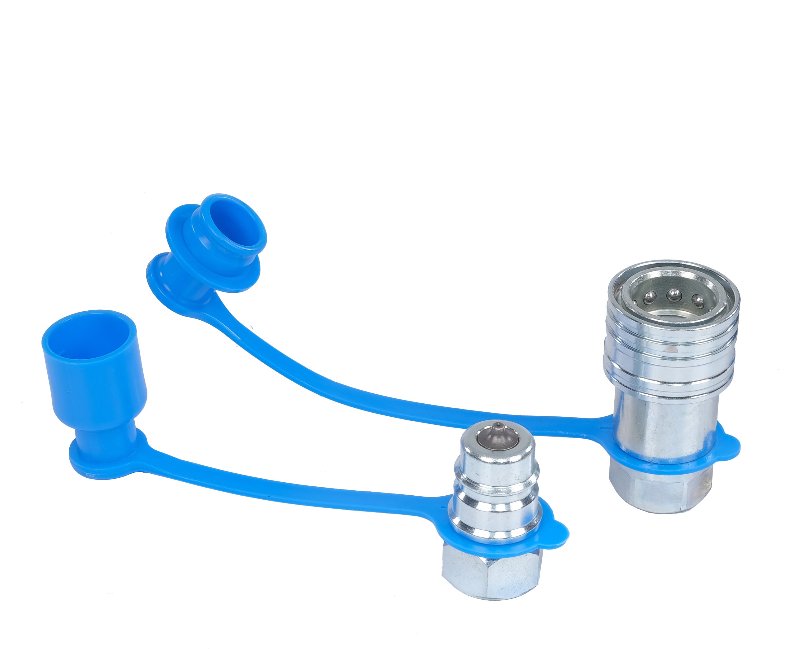 Hydraulische Schnellkupplung 1/2" BSP Poppet-Ventil - Stecker / Buchse / Set
