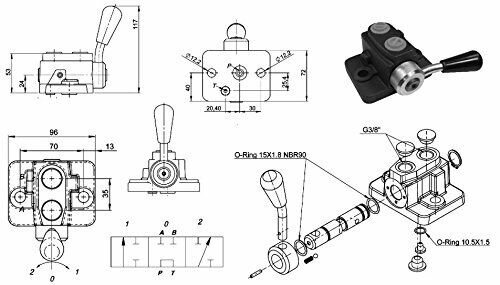 Hydraulik-Umschaltventil kompatibel mit Massey Ferguson – ersetzt 180908M1
