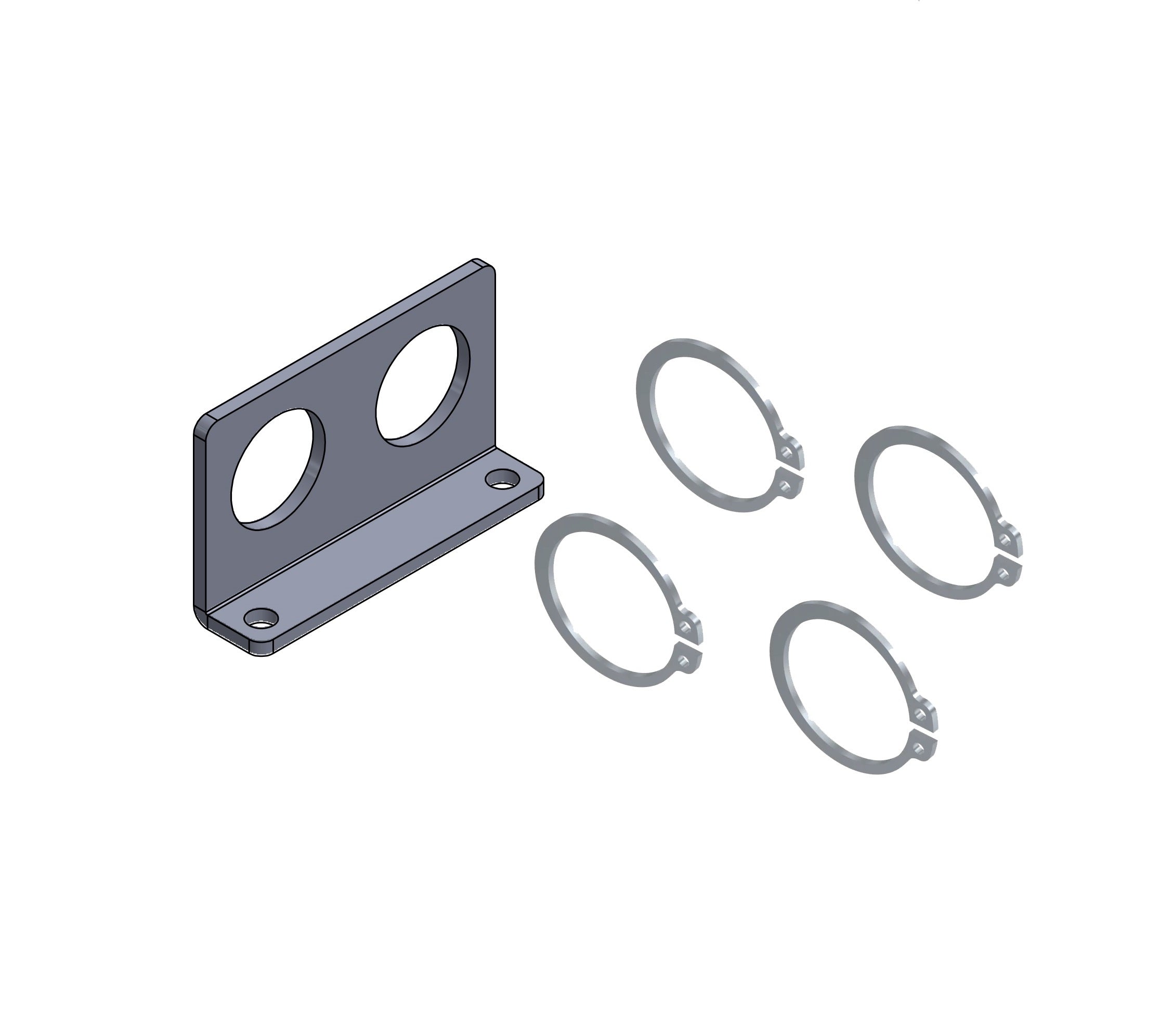 Hydraulik Schnellkupplungshalter 1/2" (BG3) für Steckkupplungen