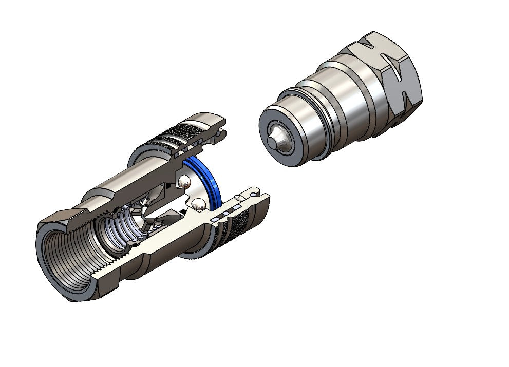 Dichtungssatz Hydraulik Schnellkupplung ISO 7241-A BG3 – Polyurethan Reparatursatz