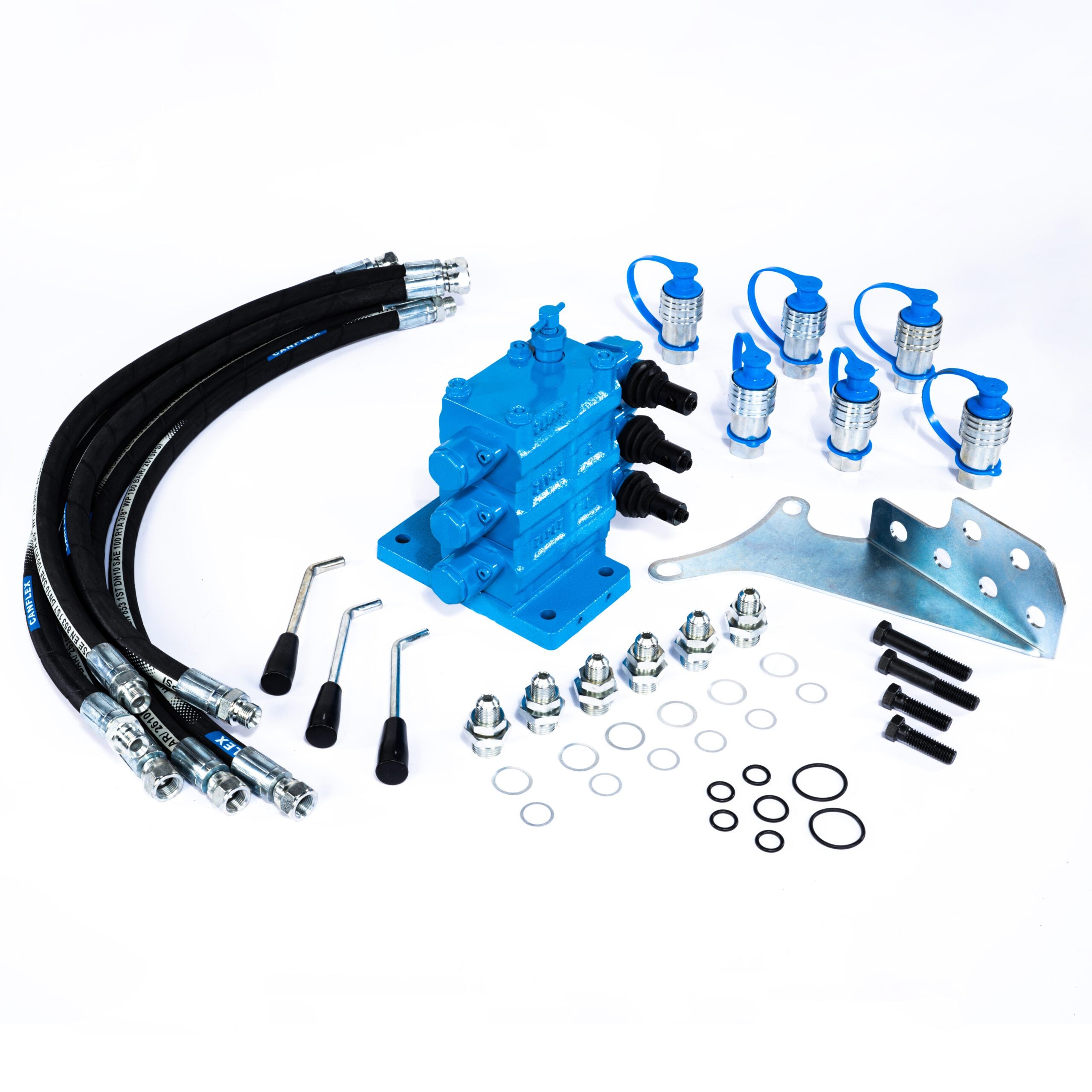 3-fach Hydraulik-Zusatzsteuergerät für Ford 2000 / 3000 / 4000 – 6-Wege