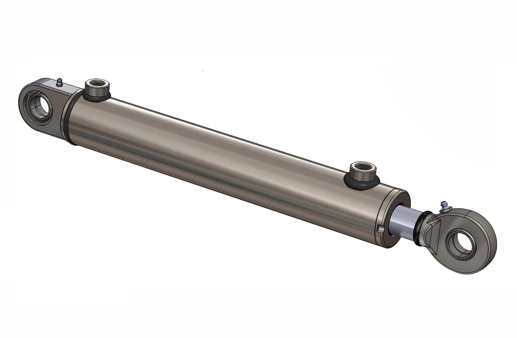 Doppelwirkender Hydraulikzylinder mit Gelenkauge (70/40)