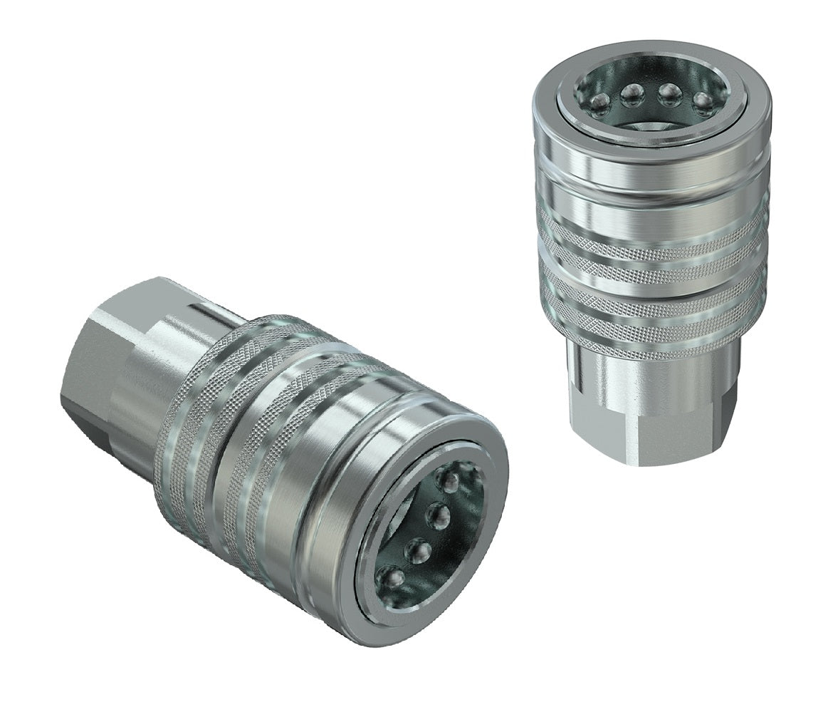 Hydraulik Schnellkupplung Push-Pull M22 x 1,5 weiblich ISO 7241-A Baugrösse 3