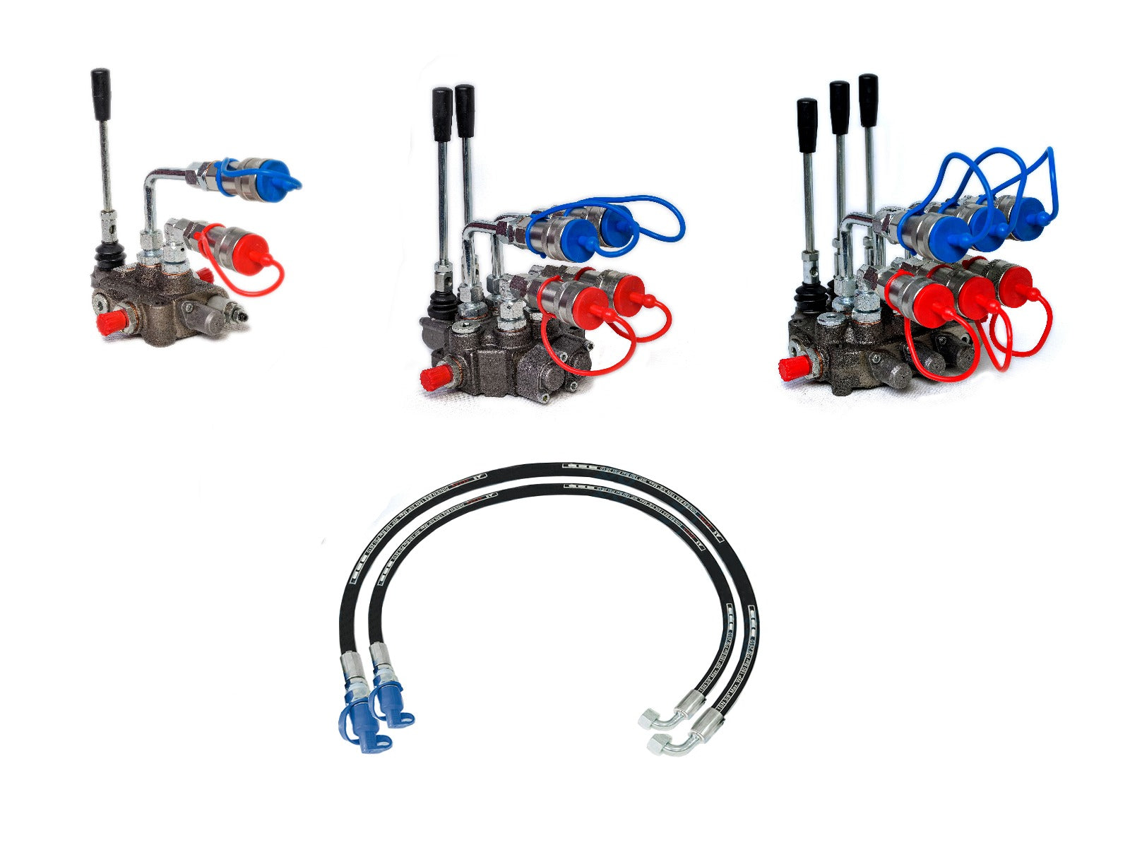 Hydraulik-Steuergerät 1 / 2 / 3-fach – 45 L/min Monoblock für doppeltwirkende Zylinder