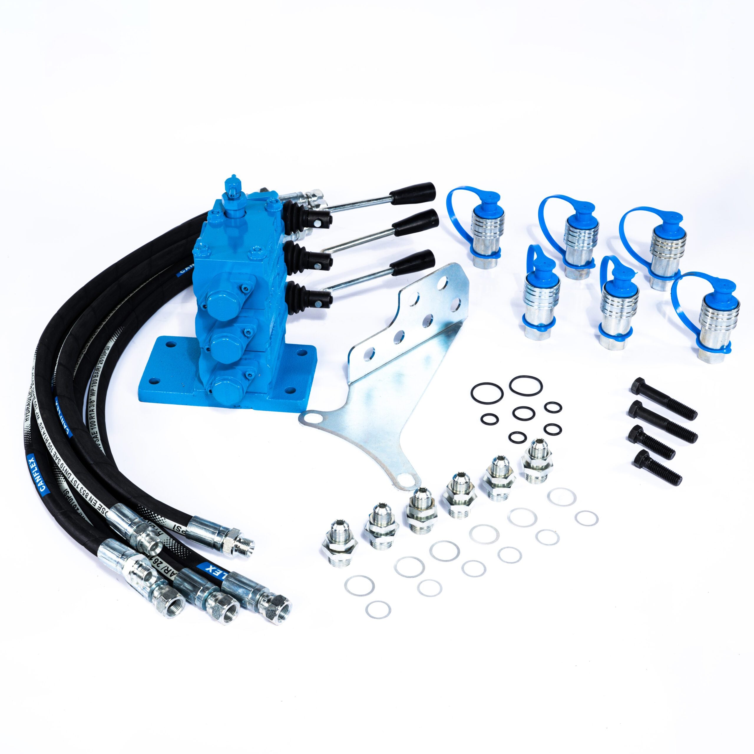 3-fach Hydraulik-Zusatzsteuergerät für Ford 2000 / 3000 / 4000 – 6-Wege