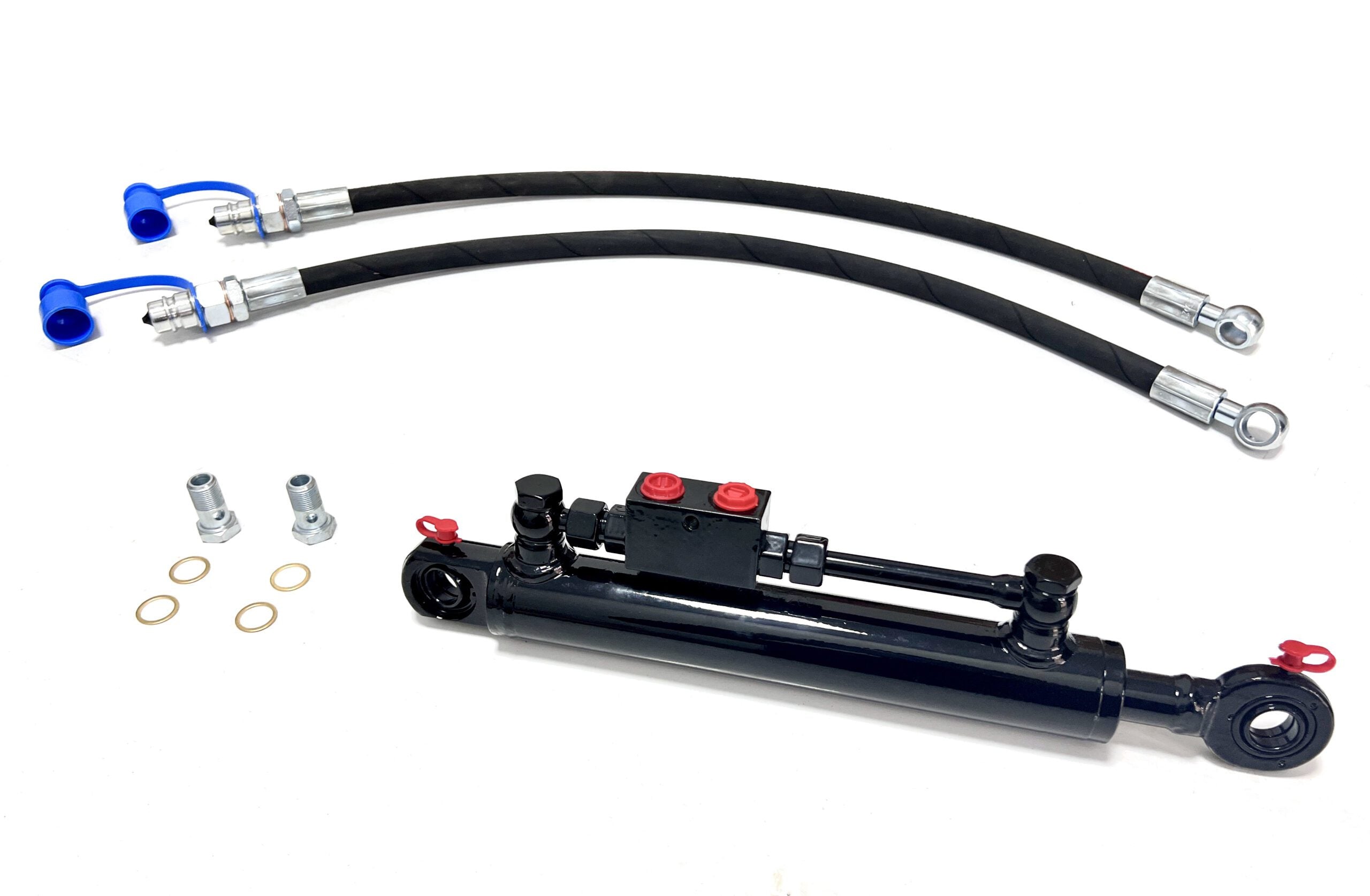 Hydraulischer Oberlenker Kat 1 (510–810 mm) mit Sperrblock & 2 Hydraulikschläuchen