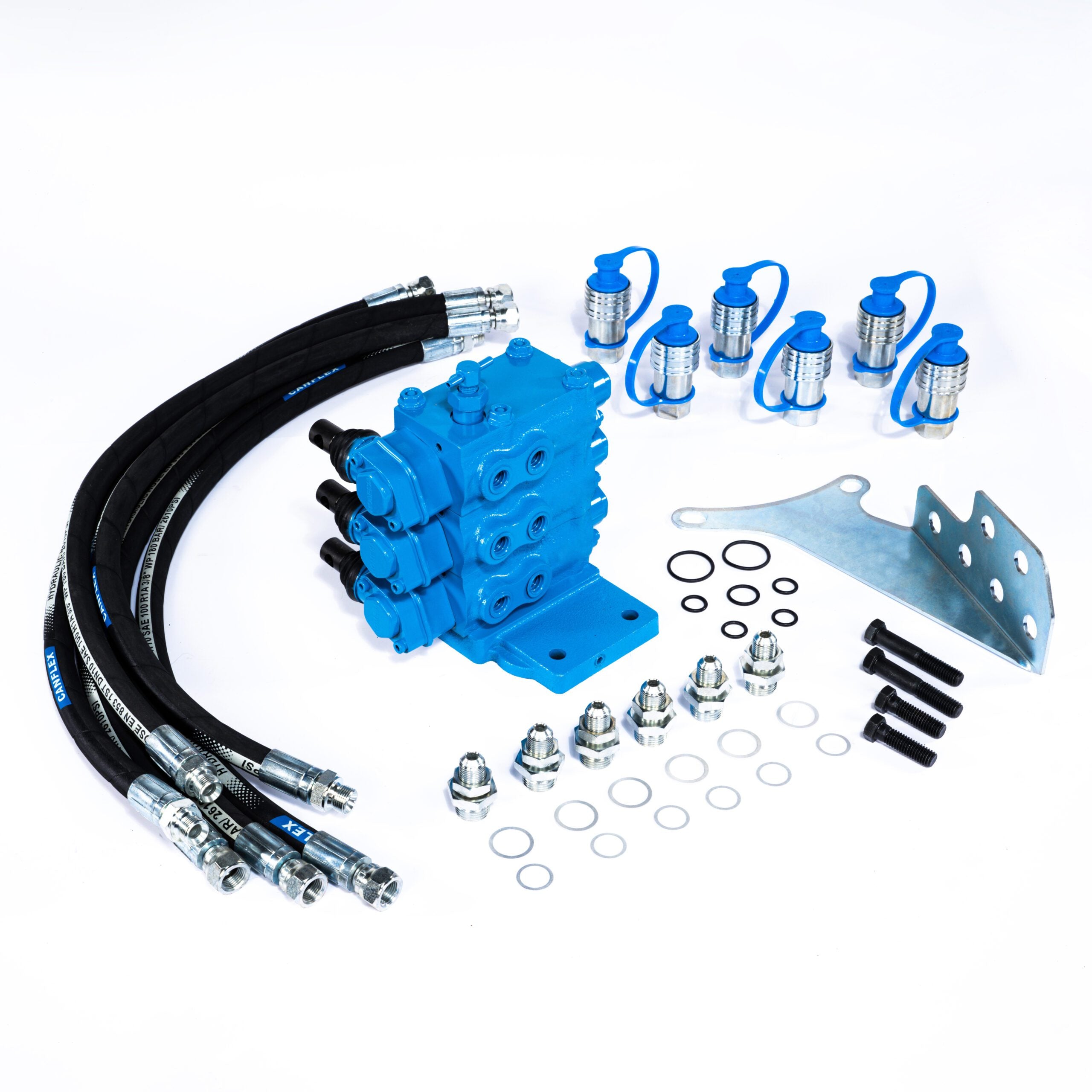 3-fach Hydraulik-Zusatzsteuergerät für Ford 2000 / 3000 / 4000 – 6-Wege