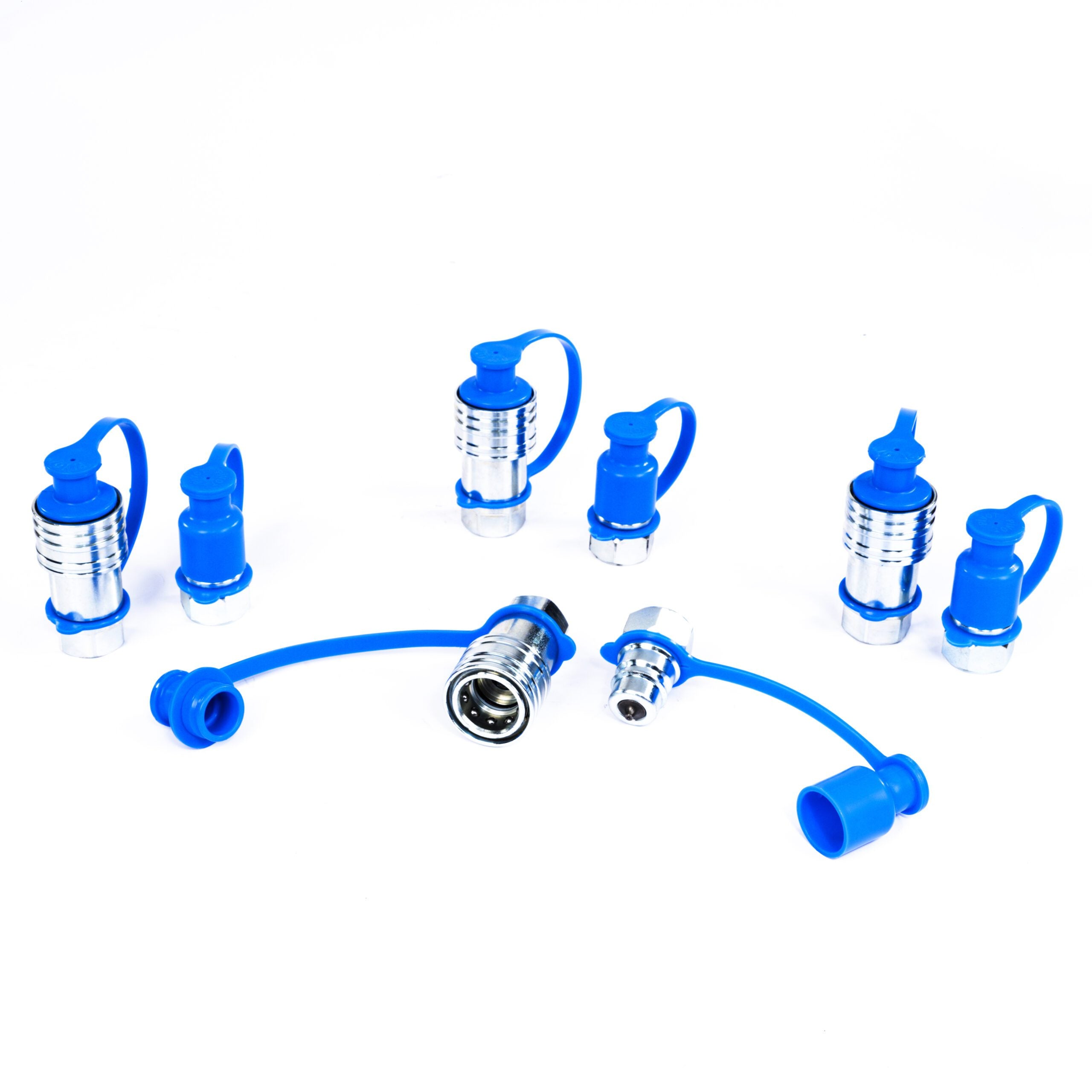 Hydraulik Schnellkupplungsset 1/2" NPT Poppet Pioneer Style – 4 Sätze