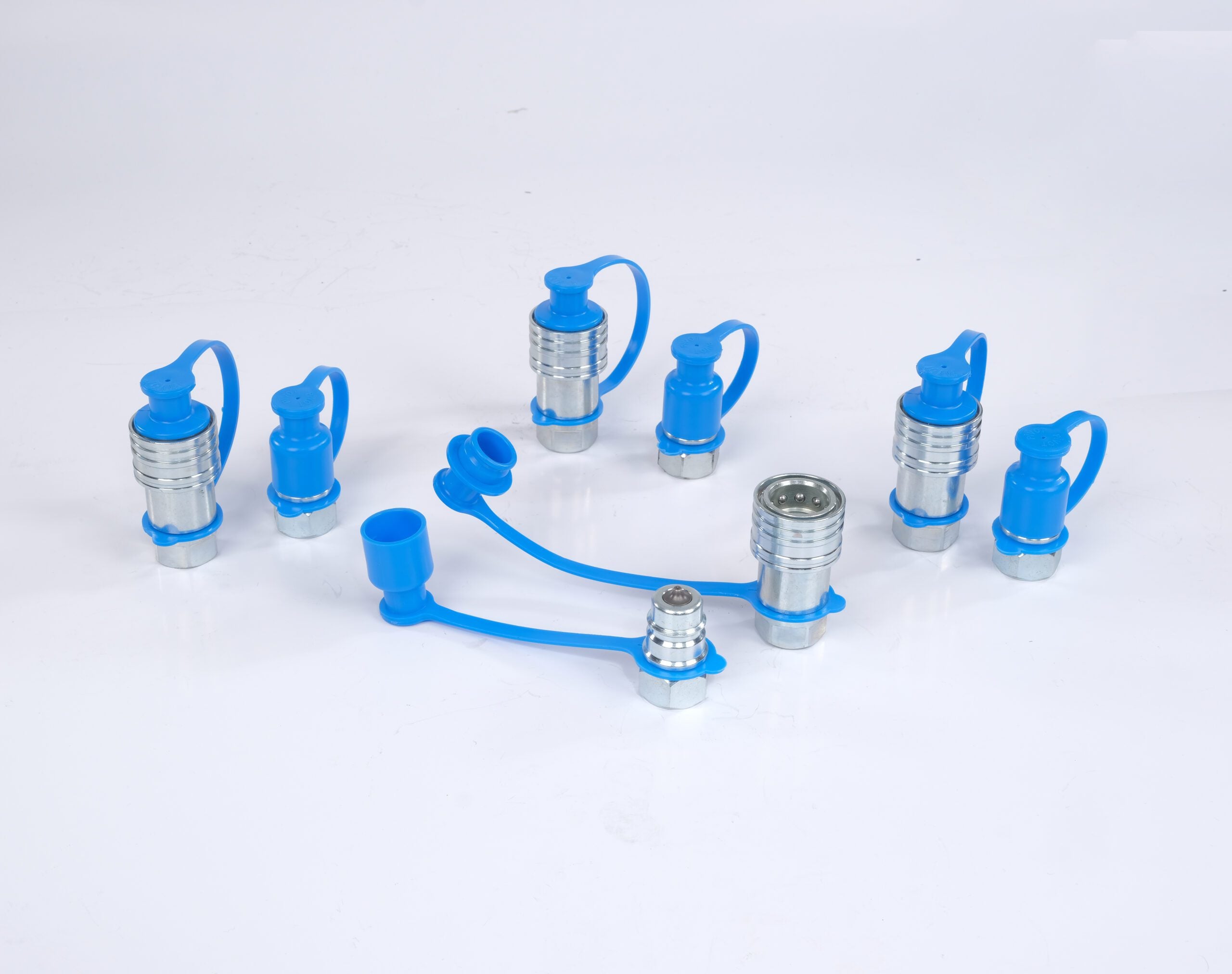 Hydraulik Schnellkupplungsset 1/2" NPT Poppet Pioneer Style – 4 Sätze