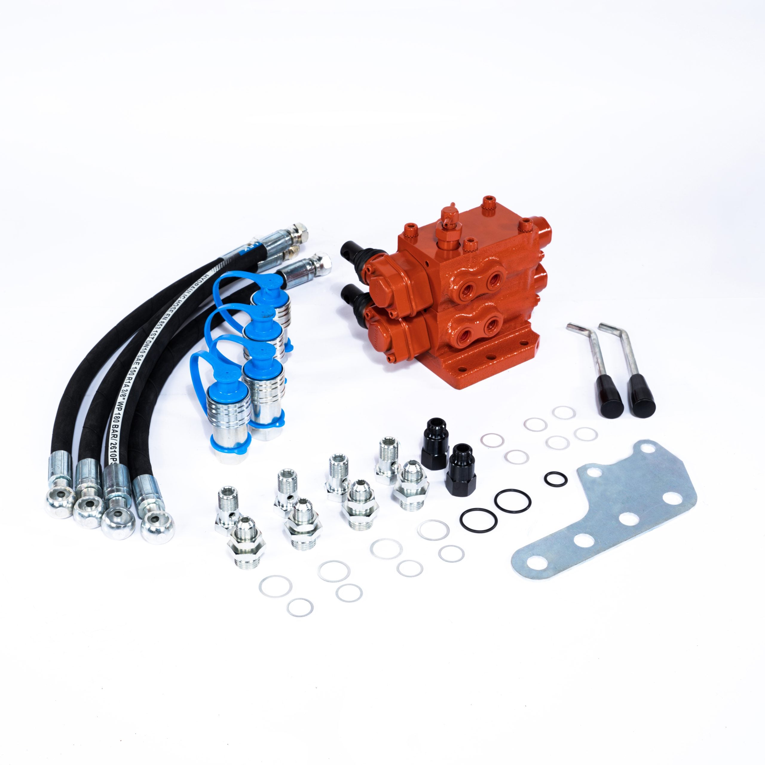 Hydraulik Steuergerät kompatibel mit Steyr Case IH Fendt Traktor – Doppelsteuergerät 4-Wege