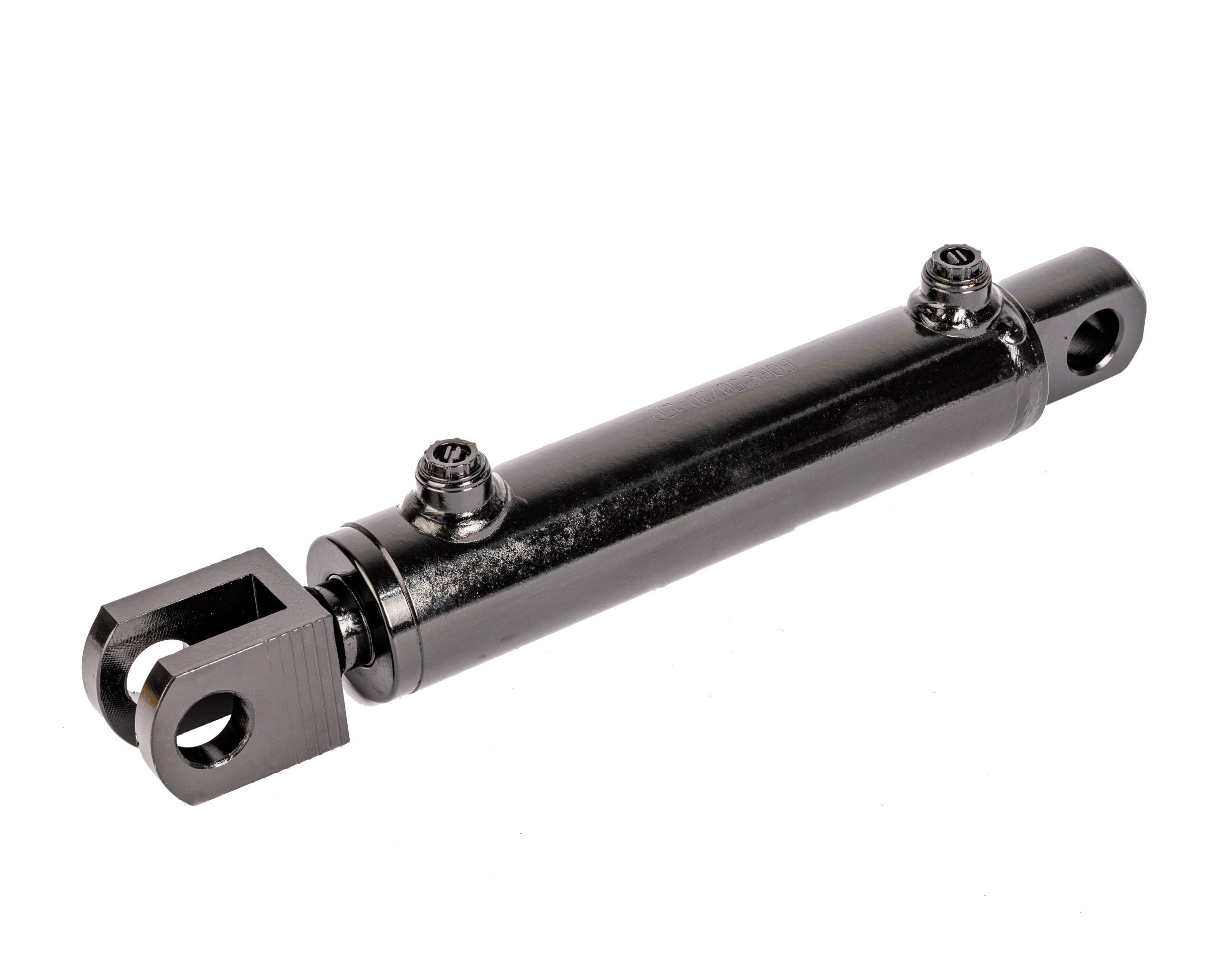 Doppelwirkender Hydraulikzylinder mit Gabel und Auge (50/30)