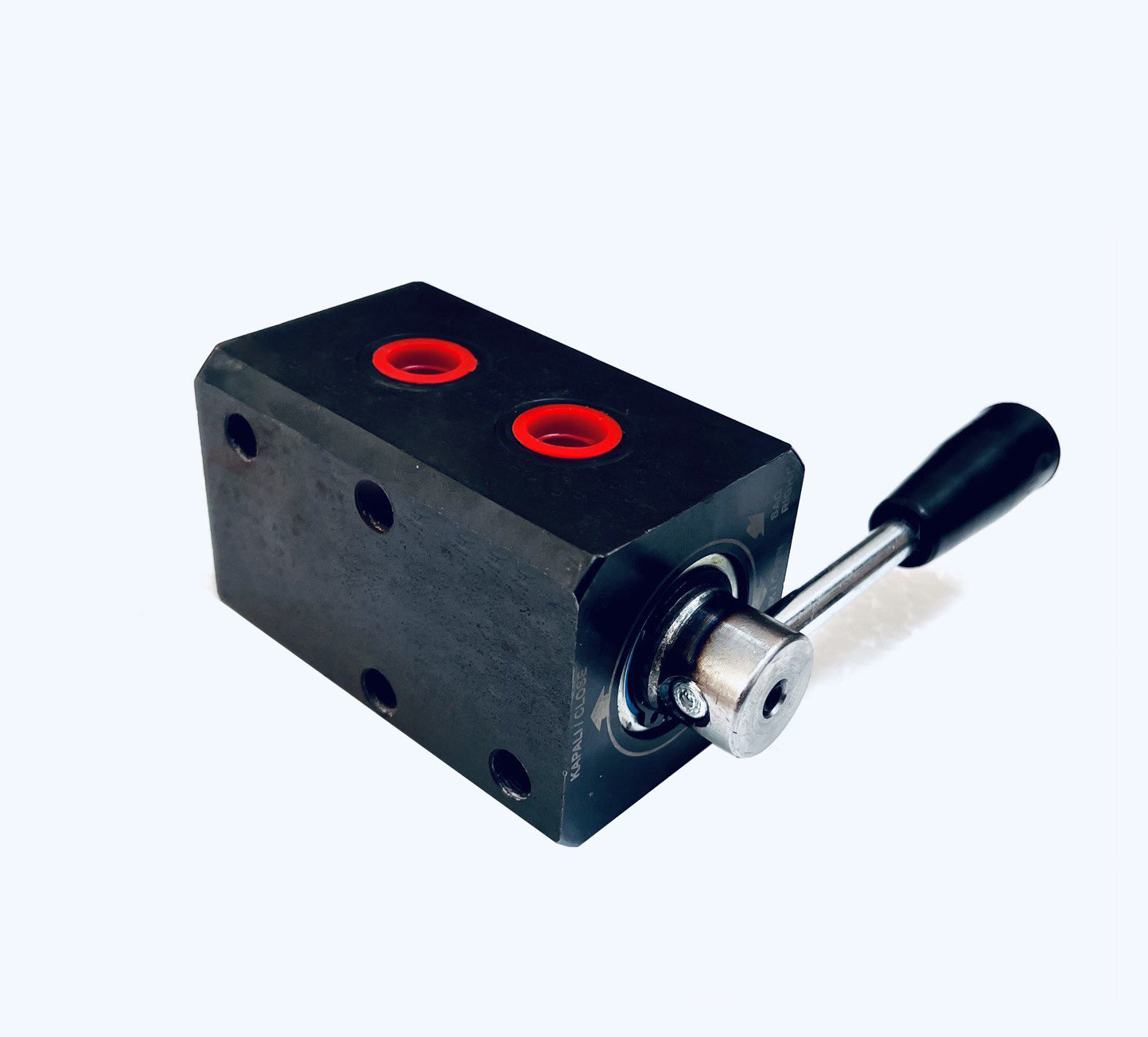 Hydraulisches 6-Wege-Umschaltventil mit Stahlgehäuse 3/8" BSP
