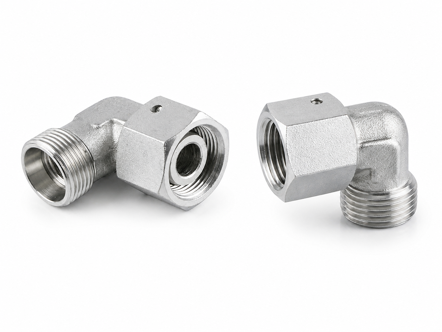 Hydraulik Winkelverschraubung 90° EVW EWV DKOL Metrisch L-Serie Grösse wählbar