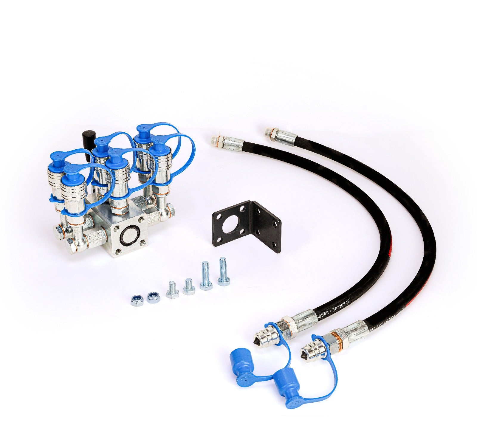 Hydraulik-Multiplikator 8-Wege – 2 Anschlüsse auf 6 Ausgänge