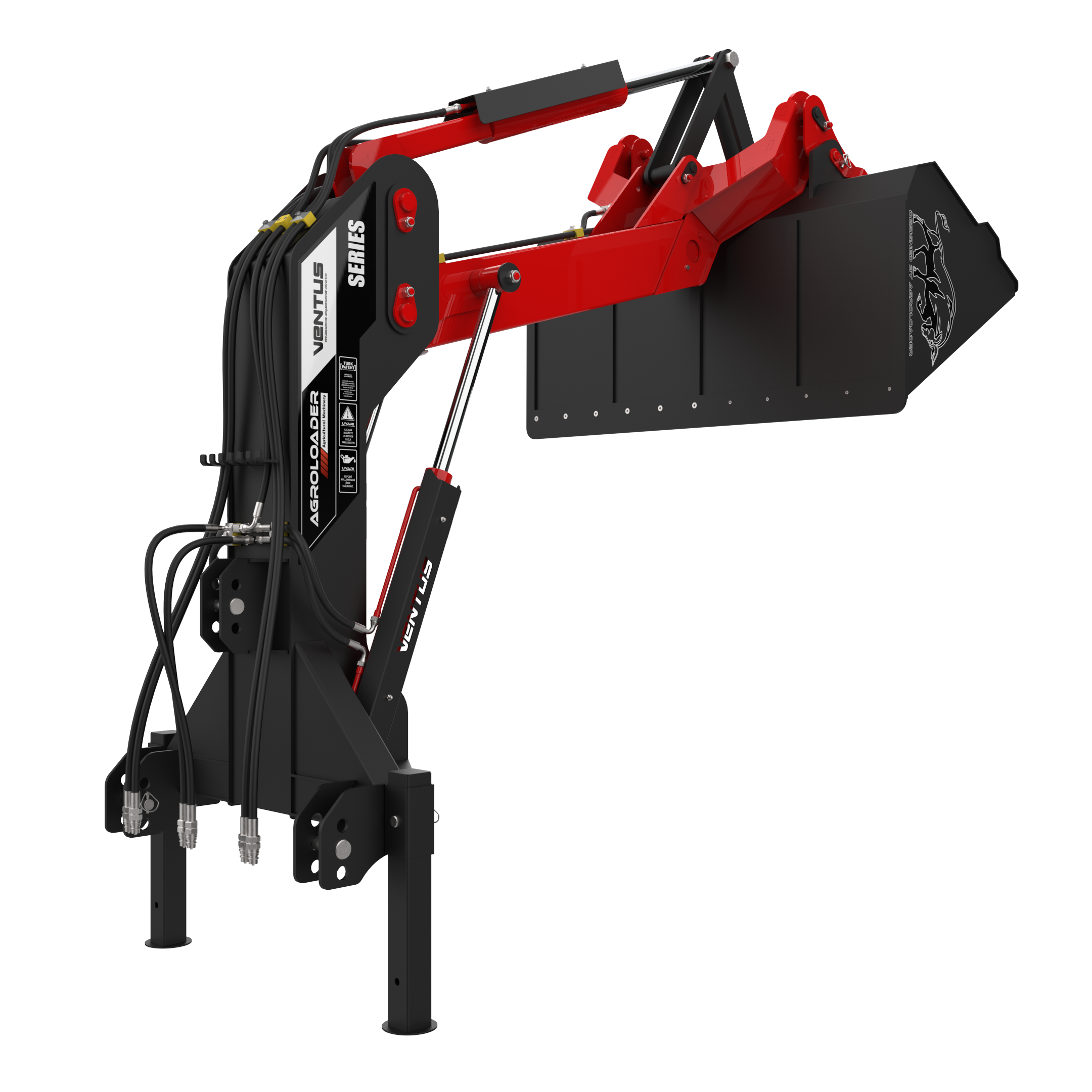 Hydraulischer Hecklader für Traktoren 150 cm