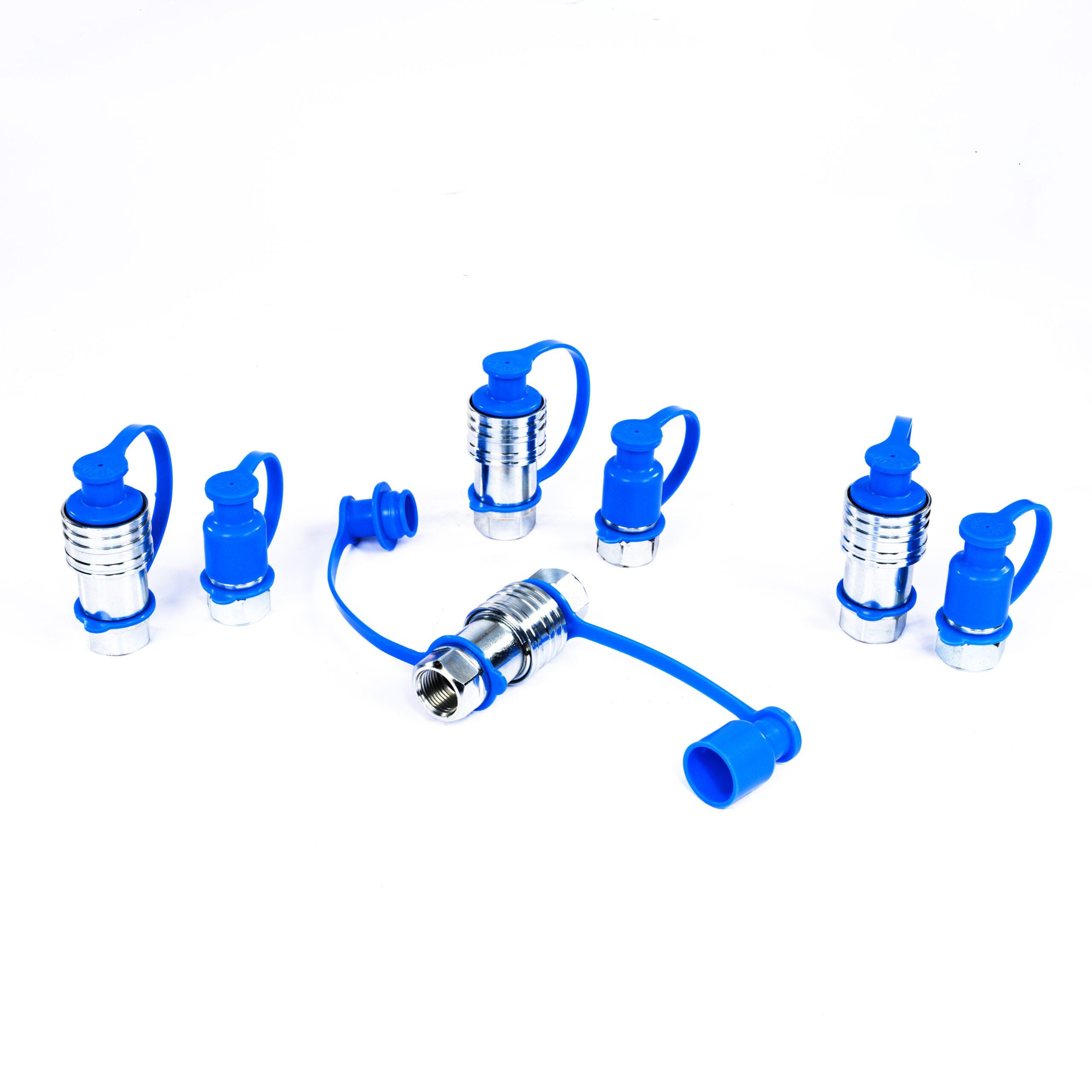 Hydraulik Schnellkupplungsset 1/2" NPT Poppet Pioneer Style – 4 Sätze