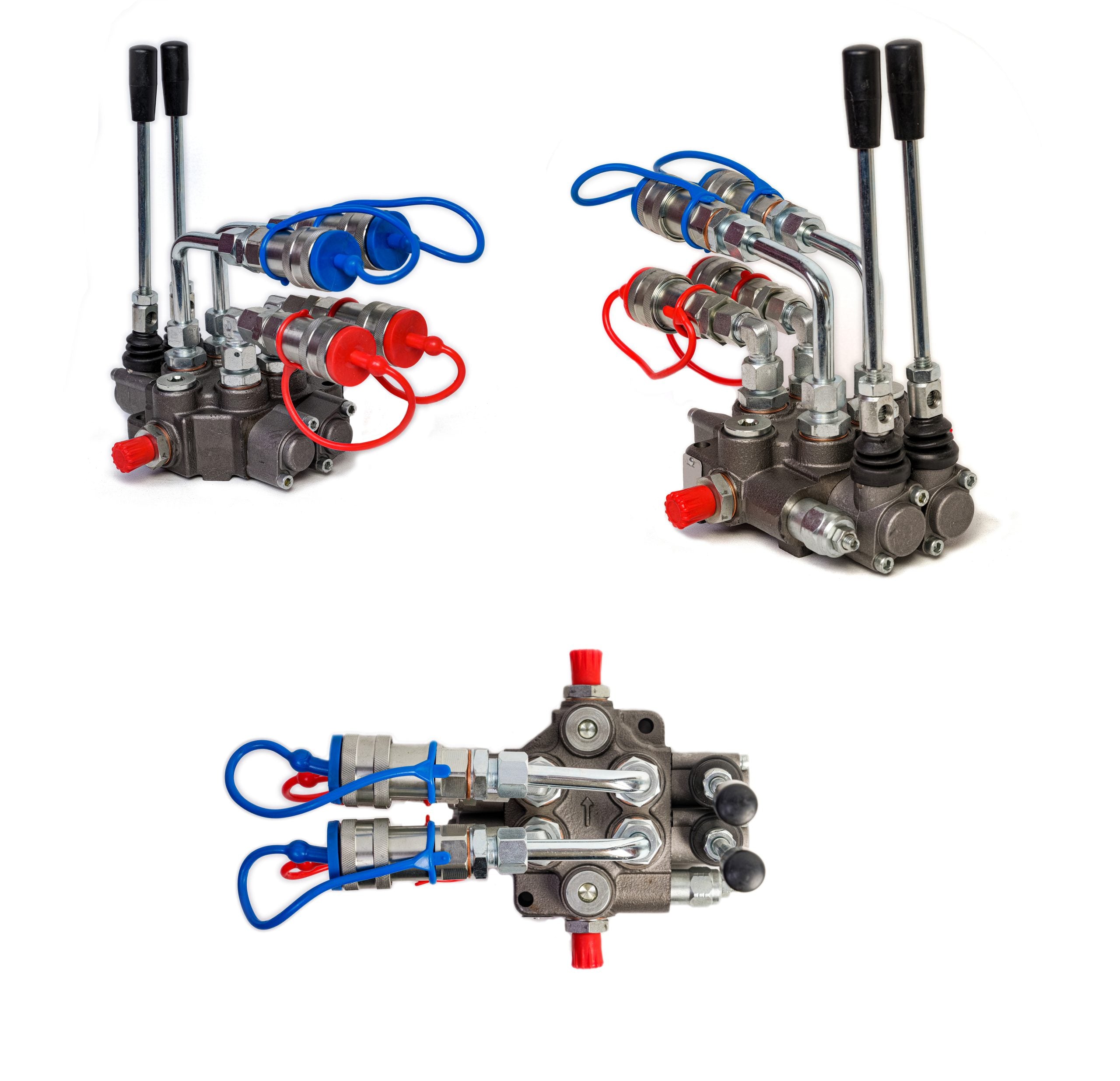 Hydraulik-Steuergerät 1 / 2 / 3-fach – 45 L/min Monoblock für doppeltwirkende Zylinder
