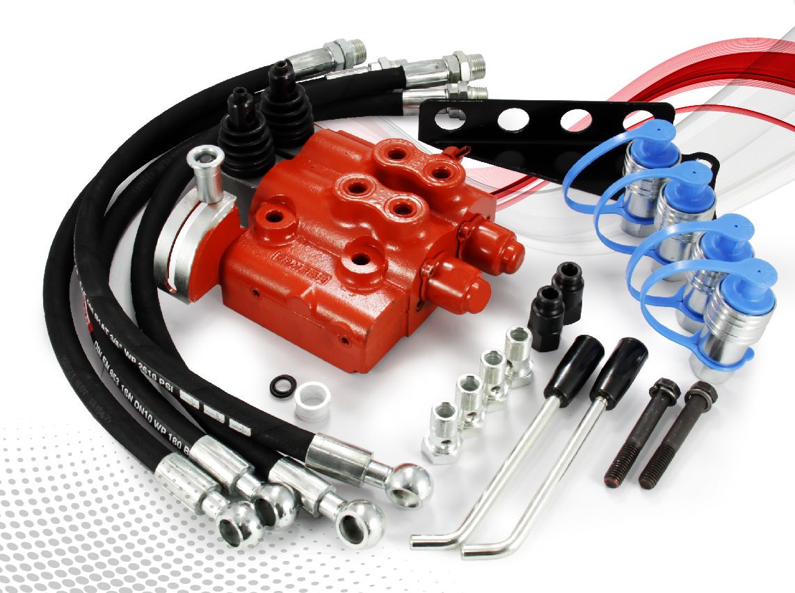 Doppel-Hydraulik-Steuergerät für Massey Ferguson 35 135 165 185 285 – 4-Wege