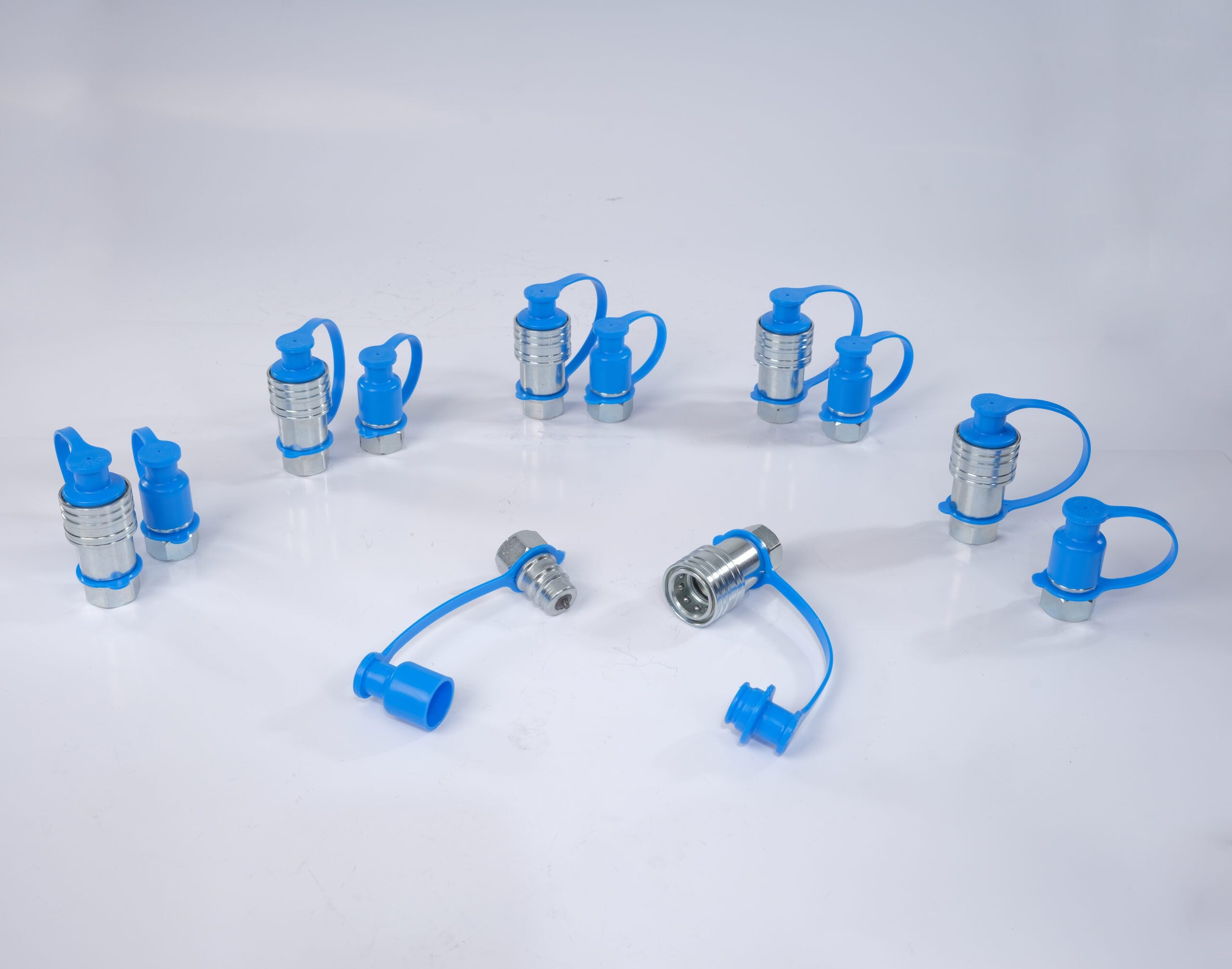 Hydraulik Schnellkupplungsset 1/2" NPT Poppet Pioneer Style – 6 Sätze