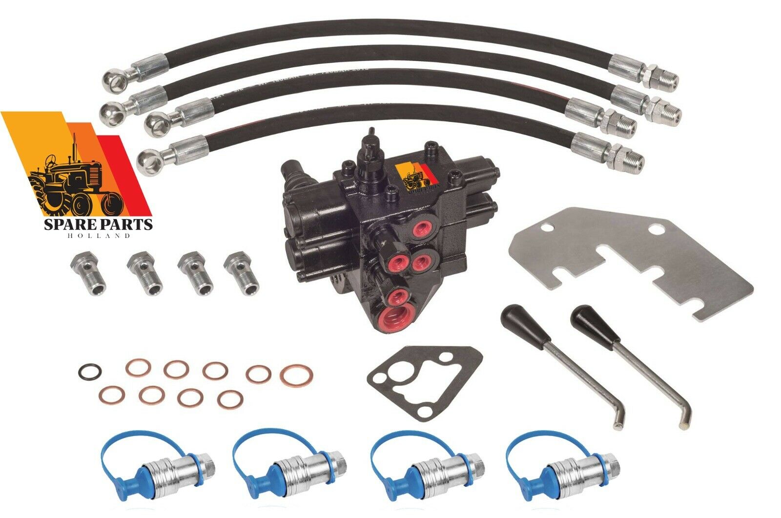 Hydraulik Steuergerät kompatibel mit Fiat Someca Traktor – Doppelsteuergerät 4-Wege