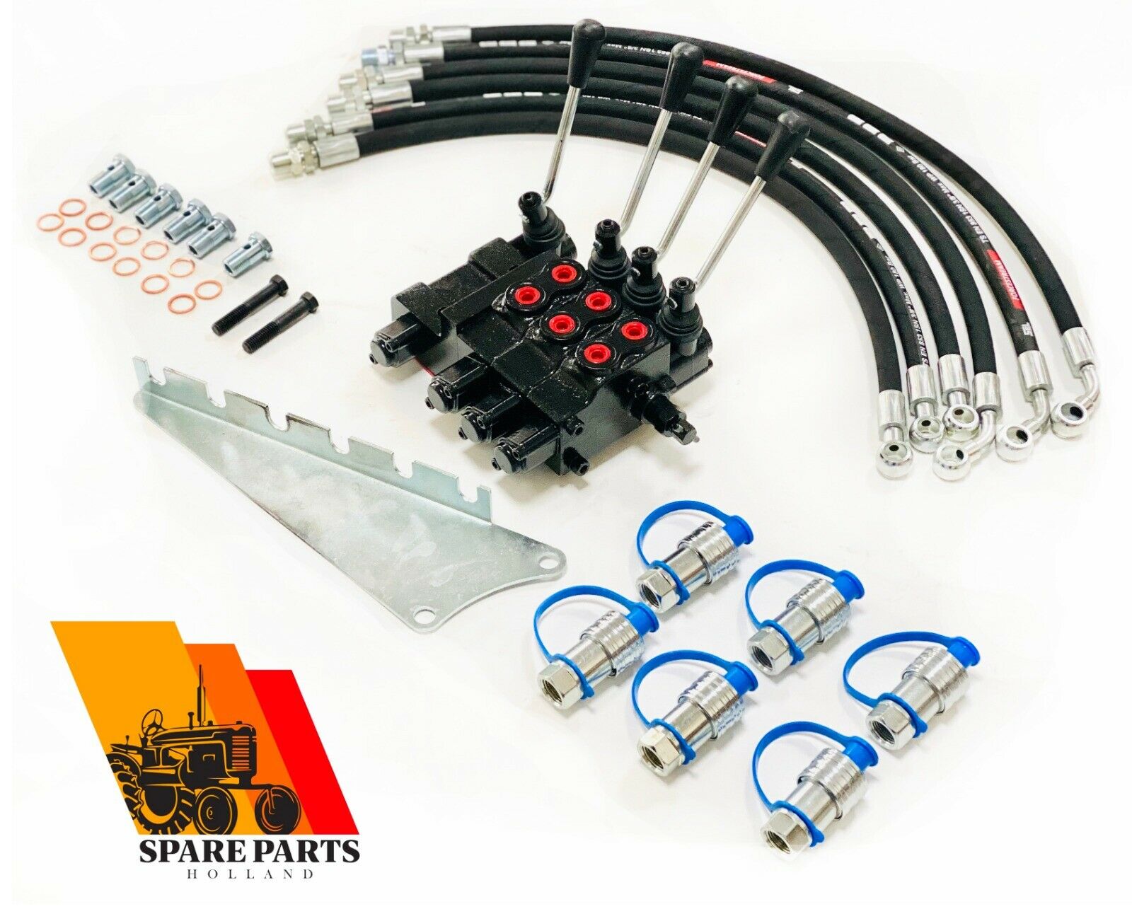 Dreifach-Hydraulik-Steuergerät für Massey Ferguson 100 200 300 Serie – 6-Wege