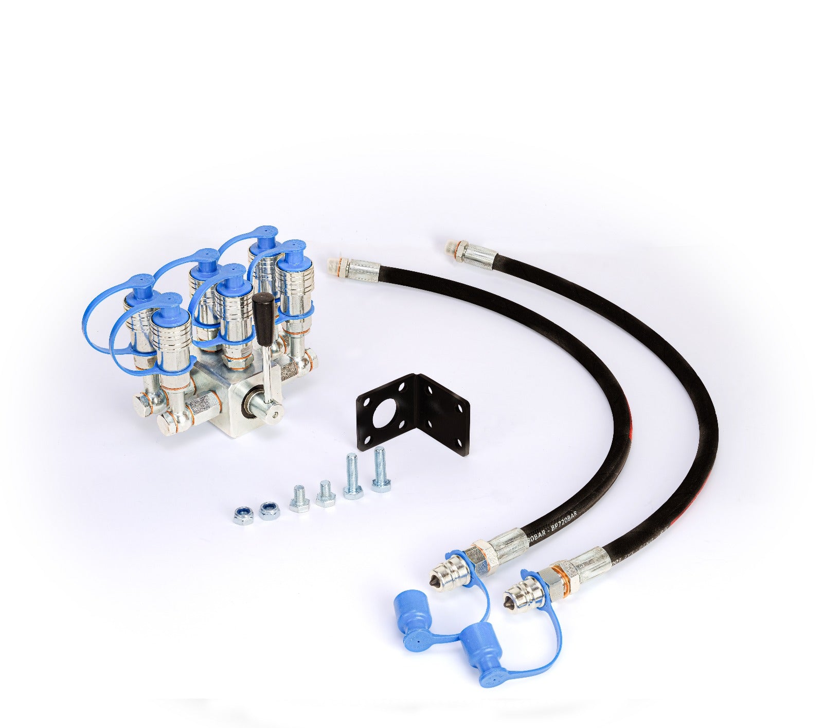 Hydraulik-Multiplikator 8-Wege – 2 Anschlüsse auf 6 Ausgänge