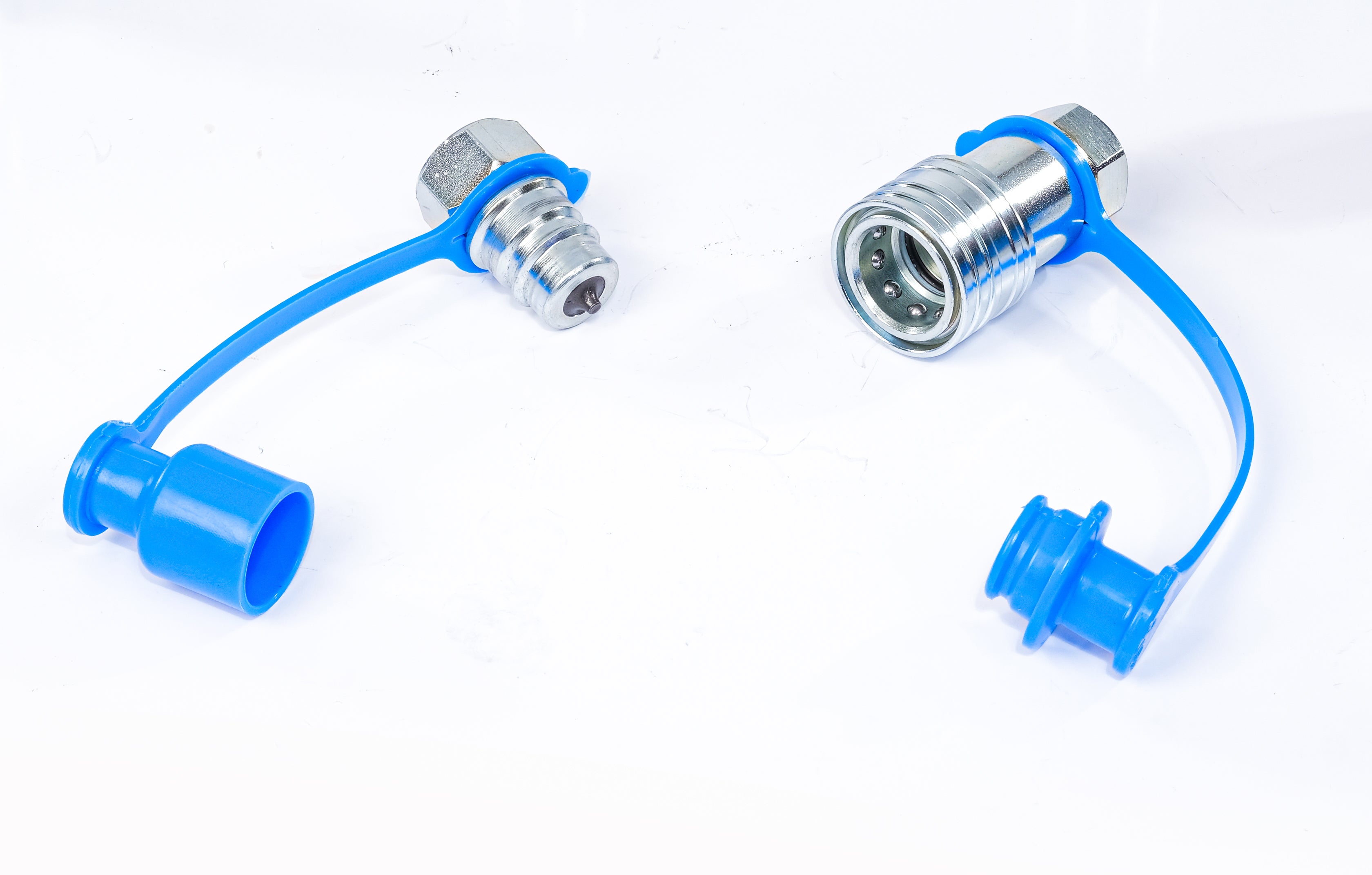 Hydraulische Schnellkupplung 1/2" BSP Poppet-Ventil - Stecker / Buchse / Set