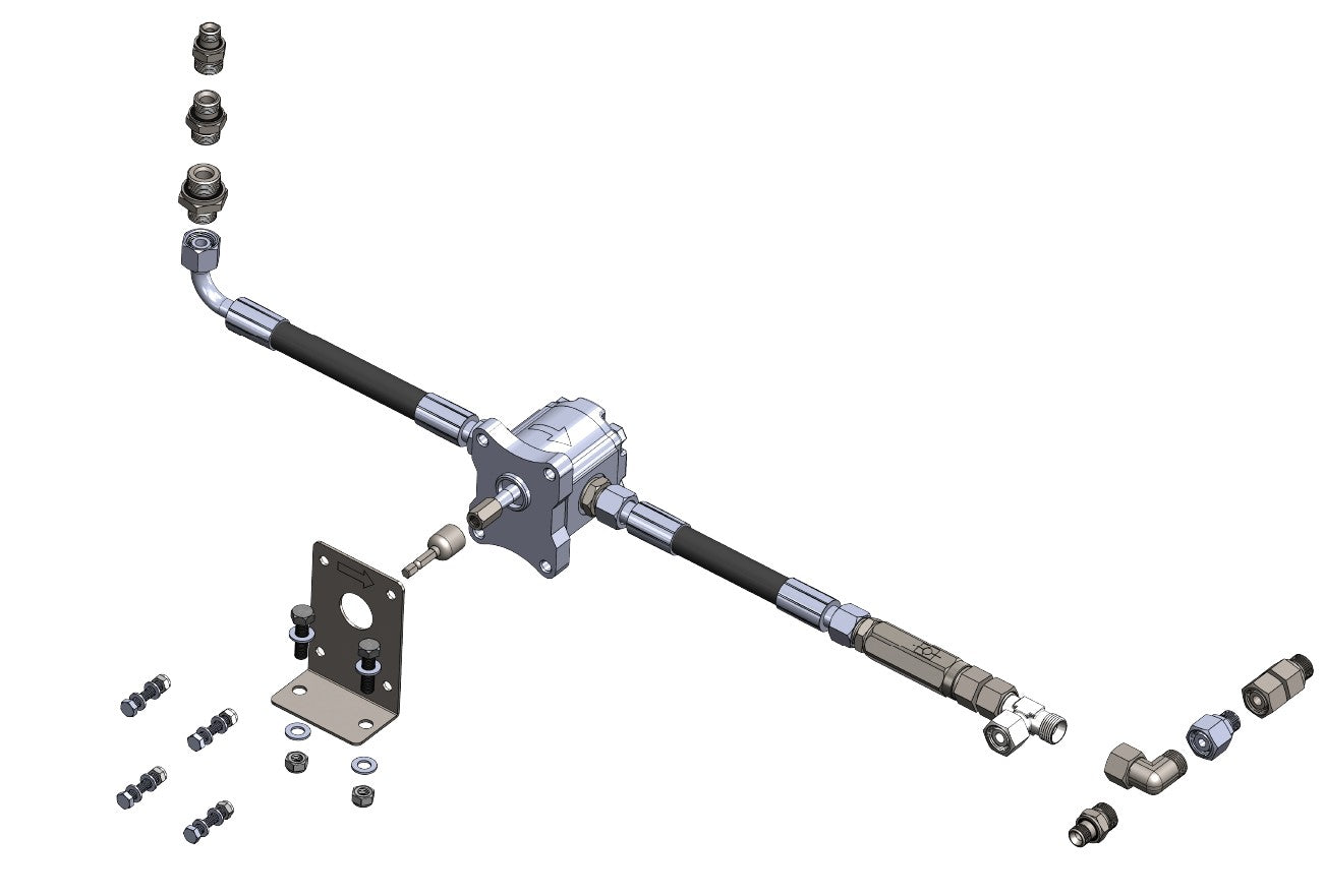 Anhängerpumpe Kipperpumpe mit Akkuschrauber-Antrieb | 12L Hydraulikpumpe für PKW Kipper und Kippanhänger