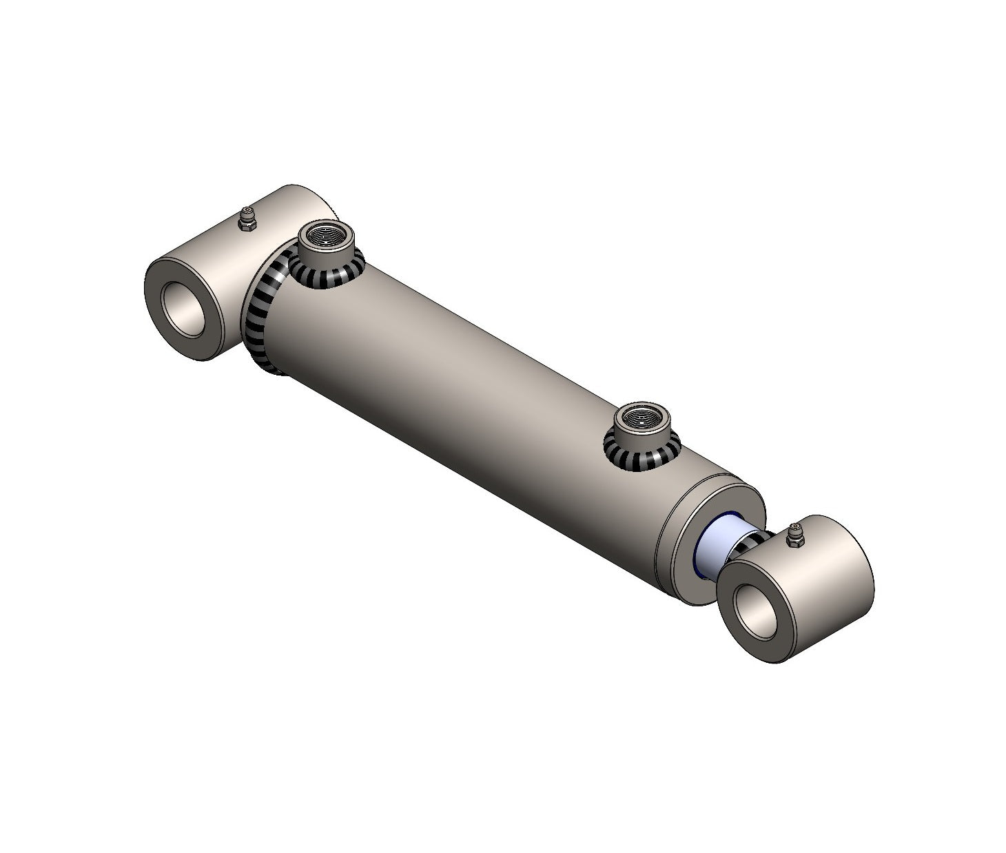 Doppelwirkende Hydraulikzylinder mit Querbuchsen (50/30)