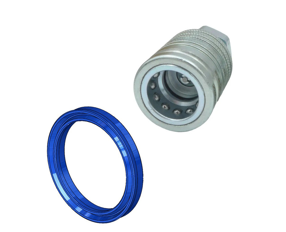 Dichtungssatz Hydraulik Schnellkupplung ISO 7241-A BG3 – Polyurethan Reparatursatz